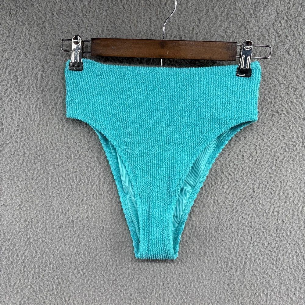 NWT Aerie Shimmery Crinkle High Cut Cheeky Bikini Bottom size small